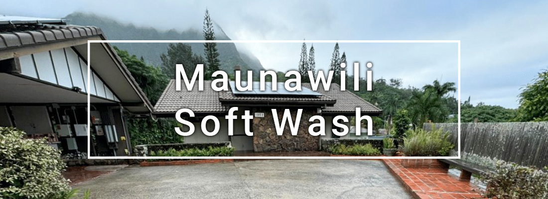 image of Maunawili home pressure washed by Pacific Spray Wash